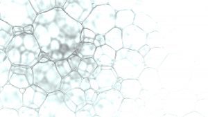 Bubbles of fire-fighting foam