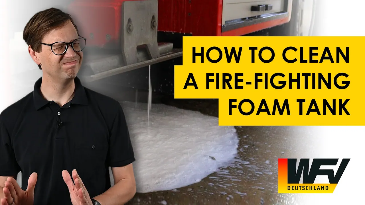 How to clean PFAS (AFFF) from a fire-fighting foam tank